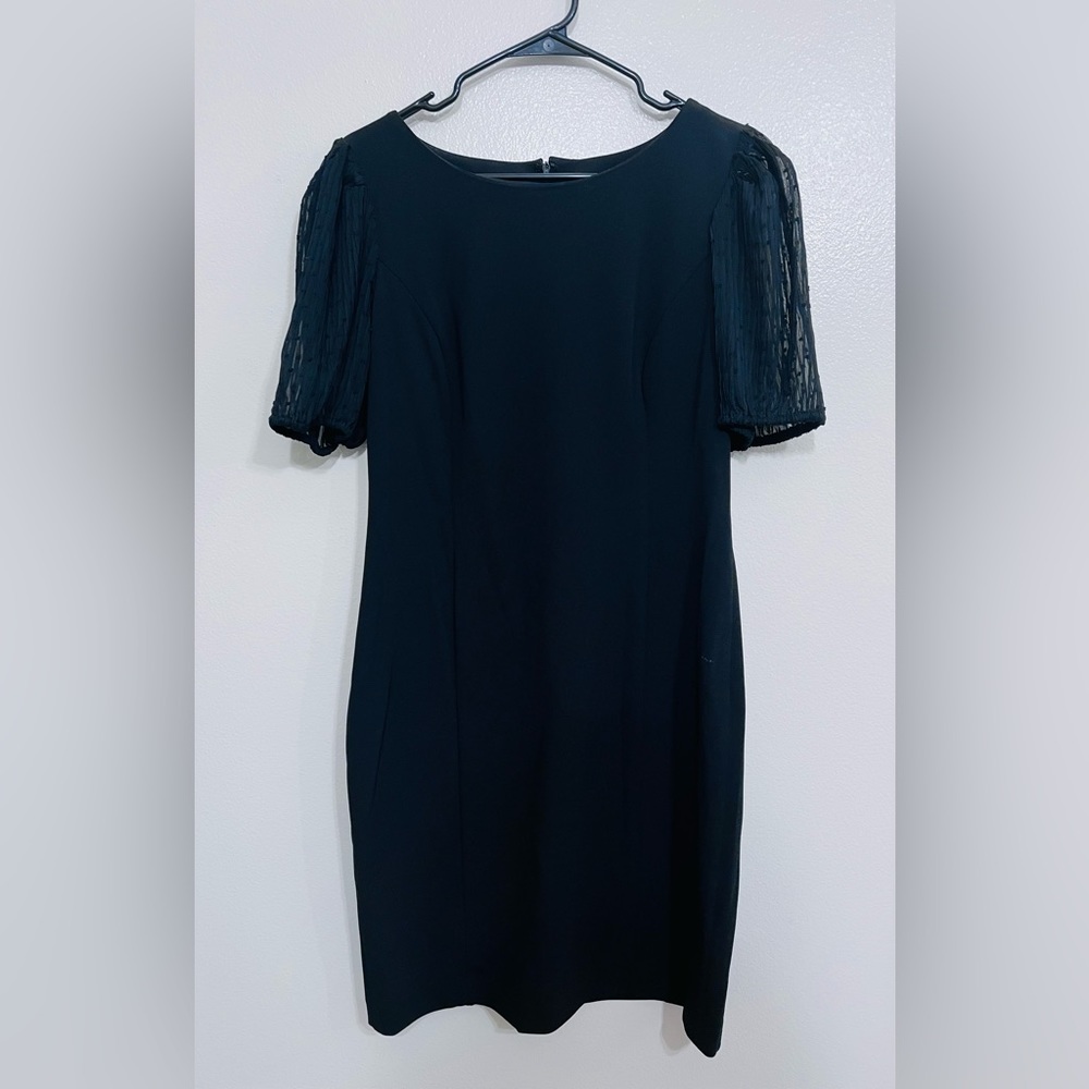Black midlength evening dress